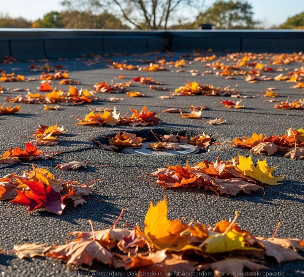 Dakschade In Herfst Amsterdam